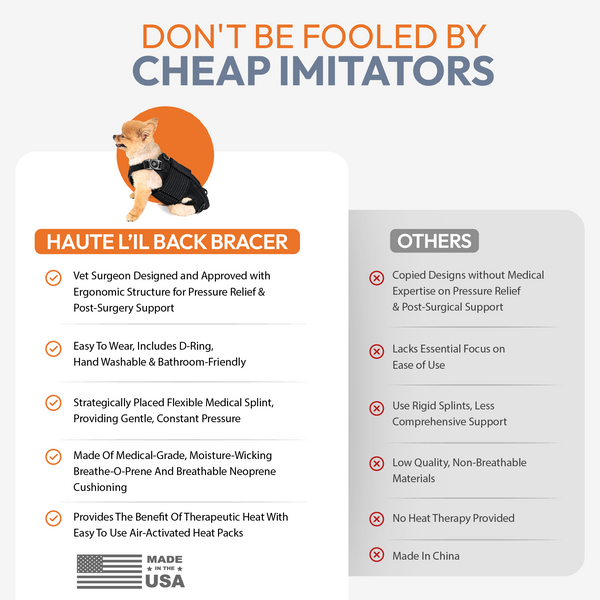 Haute L'il Back Bracer - with soothing heat warmers